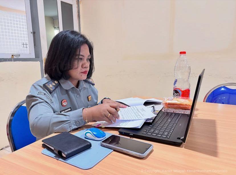 Perkuat Tata Kelola Kekayaan Intelektual, Kanwil Kemenkum Gorontalo Ambil Bagian dalam Sosialisasi Maturitas KI