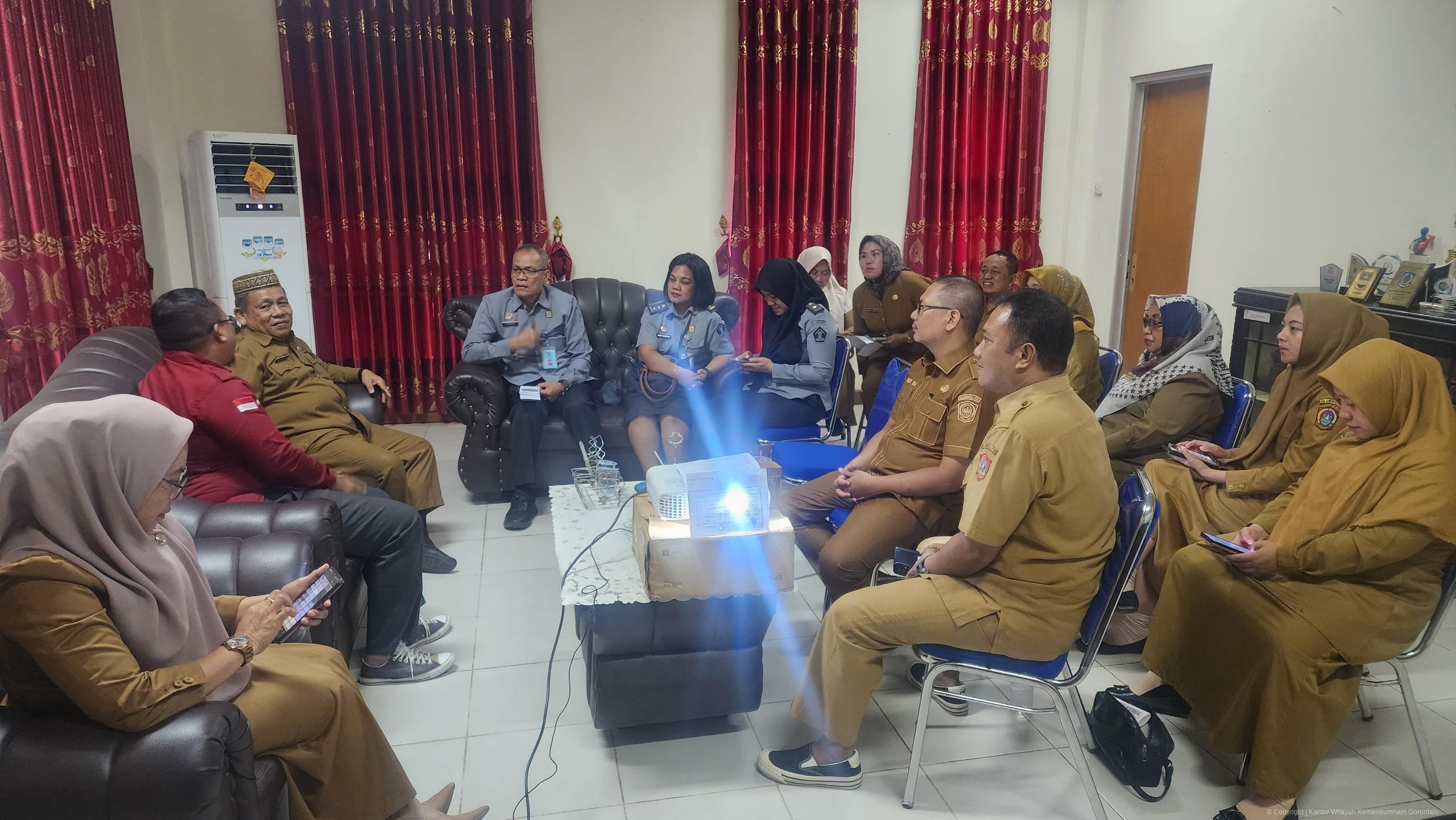 Percepat Pembentukan Koperasi Merah Putih, Kemenkum Gorontalo Lakukan Kunjungan ke Dinas PMD Gorontalo Utara